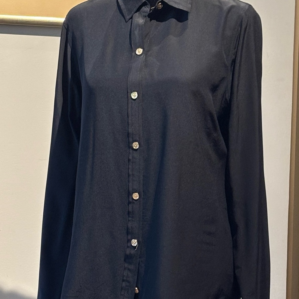 C. Wonder Women's Black Blouse 100% Silk